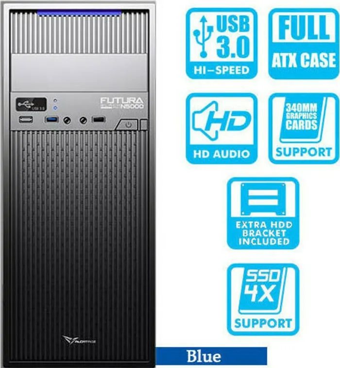 Κουτί PC Alcatroz CASE FUTURA N5000 450W ATX | axd.gr