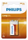 Μπαταρία 6LF22 9V Philips Αλκαλική 6LR61 B1 LongLife | axd.gr