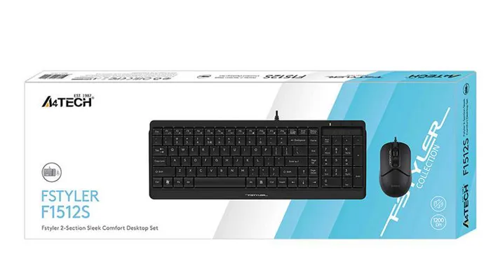 A4 TECH ΣΕΤ F1512S Ενσύρματο Keyboard-Mouse Οπτικό | axd.gr