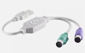 Adapter Μετατροπέας 2x PS/2 to USB Dual Converter Διπλός 0.30m