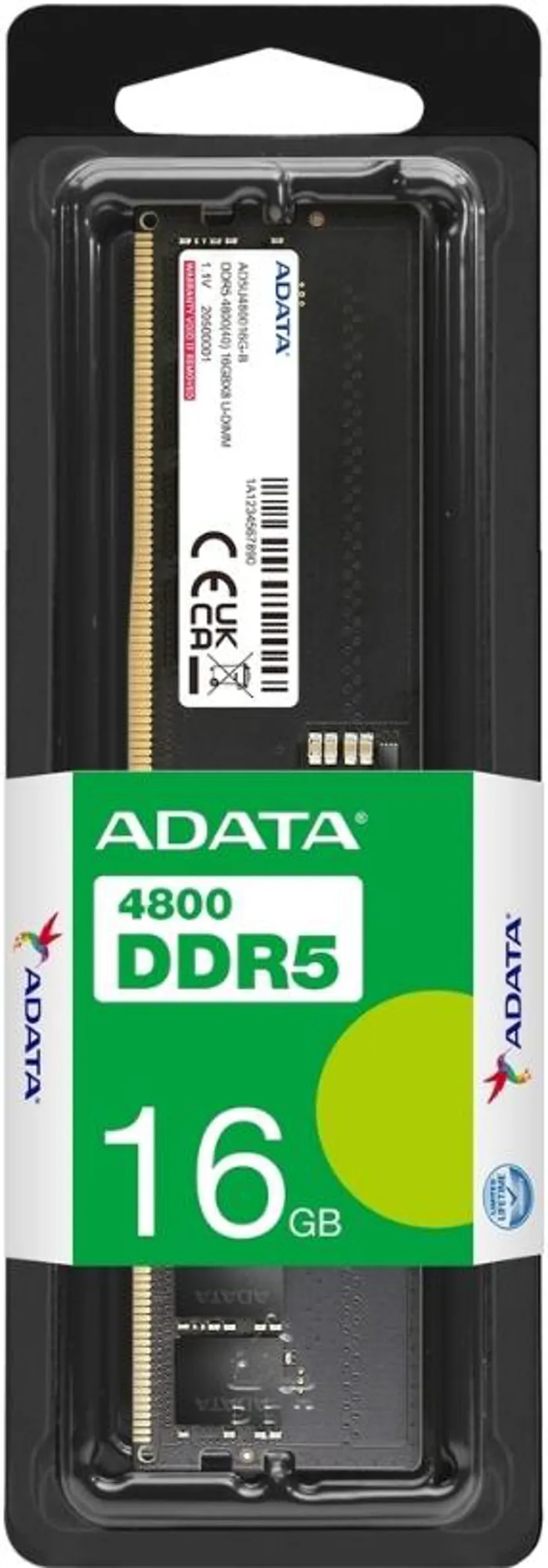 ADATA 16GB DDR5 5600MHz CL46 1.1V AD5U560016G-S Lifetime | axd.gr