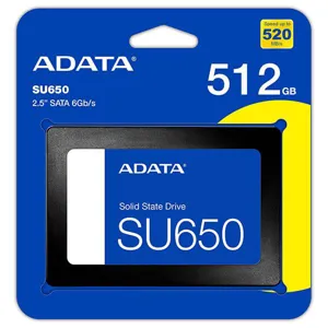 ADATA 512Gb SSD SU650 520R/450W 3YW