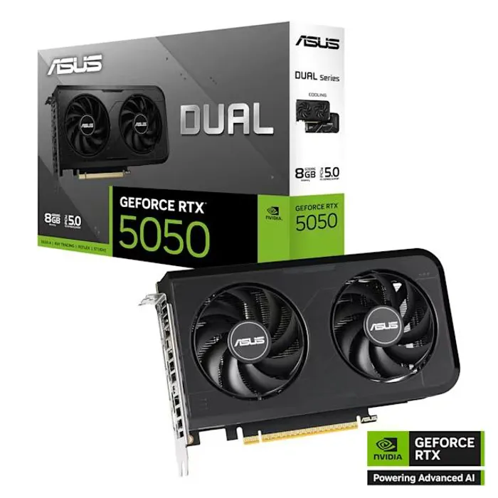 ASUS 8Gb GeForce RTX5050 Dual OC 3xDP+1H 550W 3YW | axd.gr