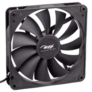 Ανεμιστήρας FAN 140X140X25mm Akyga AW-14A-BK Molex+3pin Μαύρο