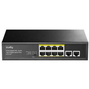 CUDY Switch 8+2Port Gigabit PoE+ GS1010P 120W 2YW