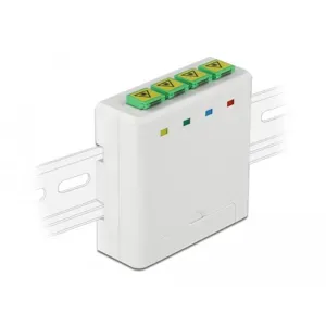 F/O ΚΟΥΤΙ Splice Box 4p LC/SC DIN Rail