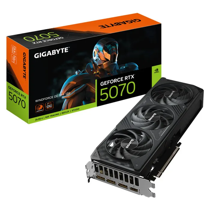 Gigabyte 12Gb RTX5070 Windforce OC SFF GV-N5070WF3OC-12GD 3YW | axd.gr