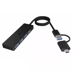 ICY BOX Usb 3.2 Hub 4 θύρες με σύνδεση Type-A και Type-C