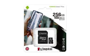 Kingston MicroSDHC 256Gb SDCS2/256GB 100Mb/s Cl10+Adptr