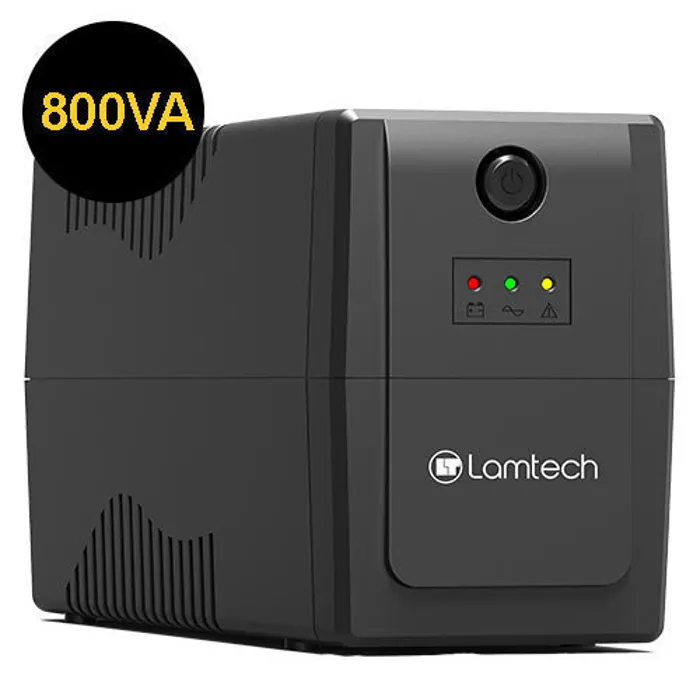 Lamtech UPS 800VA/480W AVR x2 Schuko 1YW | axd.gr