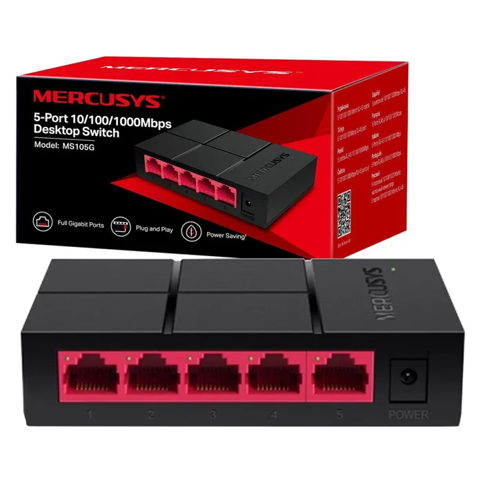 MERCUSYS Switch 5port Gigabit MS105G 10/100/1000 3YW | axd.gr
