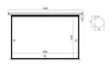 Οθόνη Προβολής 300x230cm ΗΛΕΚΤΡΙΚΗ 150" Ορφ-Τοίχ Gain 1.1 | axd.gr