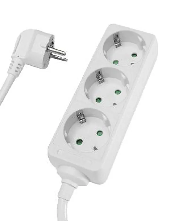 Πολύπριζο 3Θ Schuko 16A 1.5m χωρίς διακόπτη | axd.gr