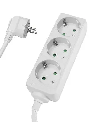 Πολύπριζο 3Θ Schuko 16A 1.5m χωρίς διακόπτη