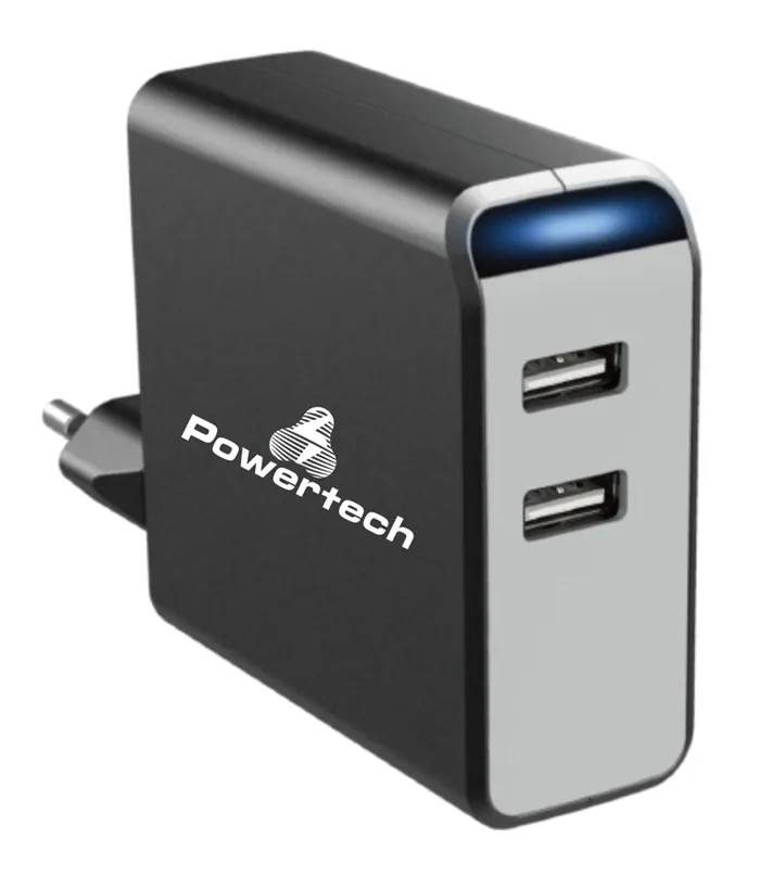 PT Φορτιστής 2x USB 4.8A Black PT-504 | axd.gr