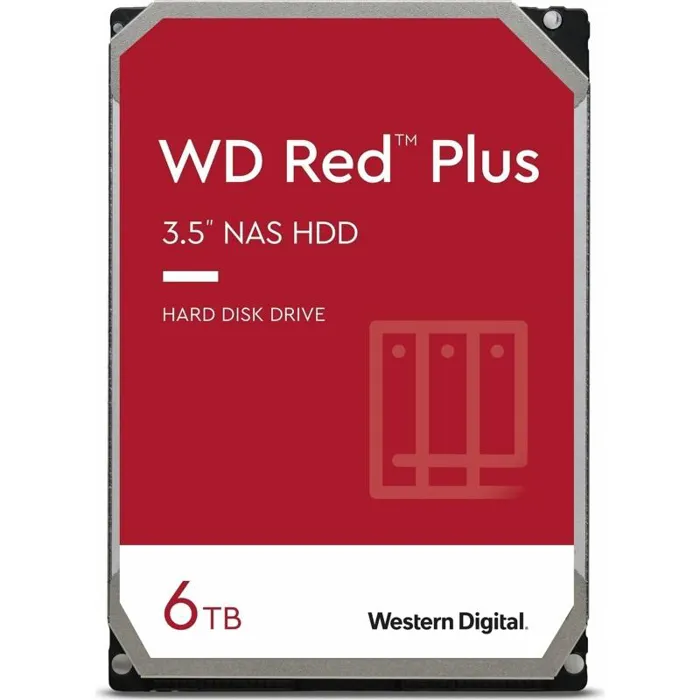 Western Digital 6Tb HDD Red Plus WD60EFPX NAS CMR 256C 3YW | axd.gr
