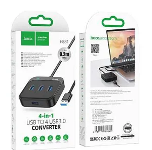 USB HUB 4Ports 1xUSB 3.0+3xUSB 2.0 HOCO HB26
